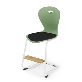 Stol Karoline C medium 50 cm fotstøtte hvit