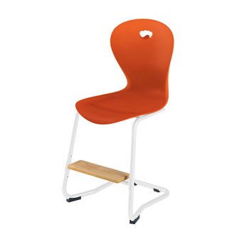 Stol Karoline C medium 50 cm fotstøtte hvit