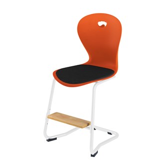 Stol Karoline C medium 50 cm fotstøtte hvit