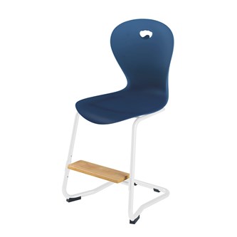 Stol Karoline C medium 50 cm fotstøtte hvit