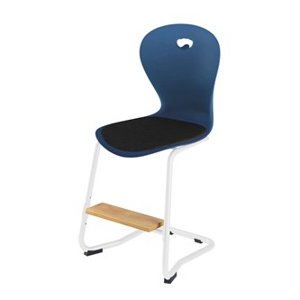 Stol Karoline C medium 50 cm fotstøtte hvit