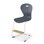 Stol Karoline C large 65 cm hvit