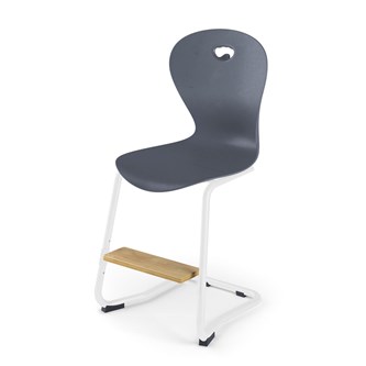 Stol Karoline C medium 50 cm fotstøtte hvit