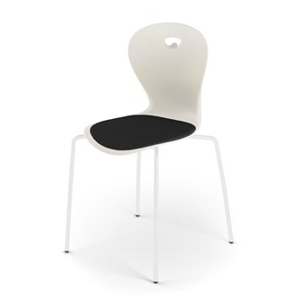 Stol Karoline 4 medium 37 cm hvit