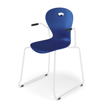 Stol Karoline meie large 45 cm armlener hvit