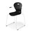 Stol Karoline meie large 45 cm armlener hvit