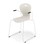 Stol Karoline meie large 45 cm armlener hvit
