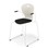 Stol Karoline meie large 45 cm armlener hvit