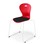 Stol Karoline meie large 45 cm hvit