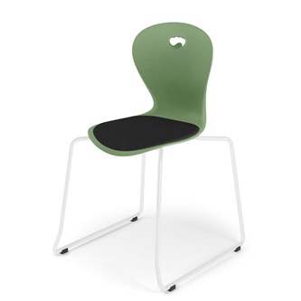Stol Karoline meie large 45 cm hvit