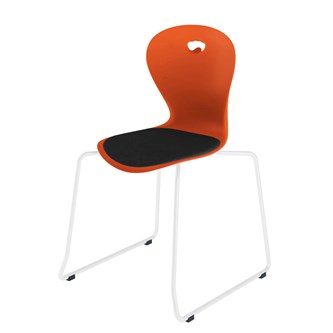 Stol Karoline meie large 45 cm hvit