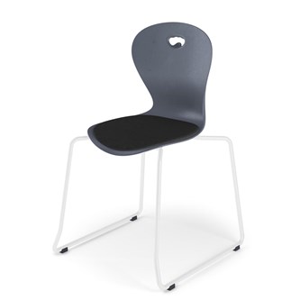 Stol Karoline meie large 45 cm hvit