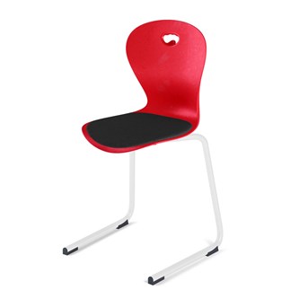 Stol Karoline D medium 45 cm hvit