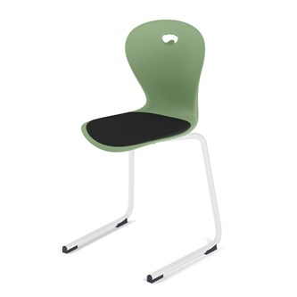 Stol Karoline D medium 45 cm hvit