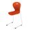 Stol Karoline D medium 45 cm hvit