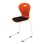 Stol Karoline D medium 45 cm hvit