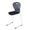 Stol Karoline D medium 45 cm hvit