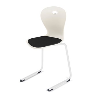 Stol Karoline D medium 45 cm hvit