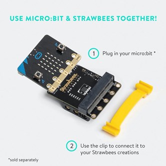 Strawbees STEAM skolesett til micro:bit
