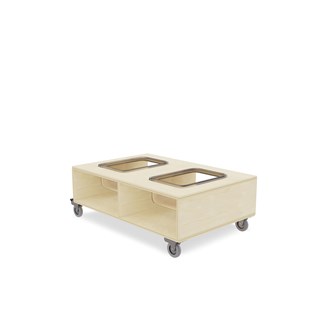 Fixa sensorisk bord 3:0,5 med to kasser/baljer