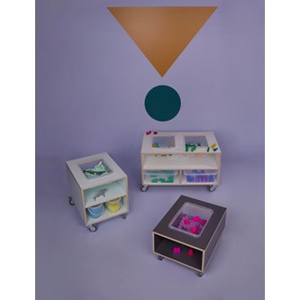 Fixa sensorisk bord 3:1 med to kasser/baljer
