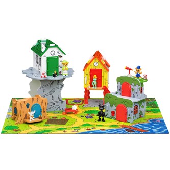Bamseby med lekeplate