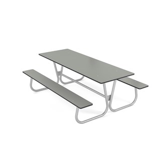 Rørvik piknikbord kompaktlaminat 200x70x70 cm