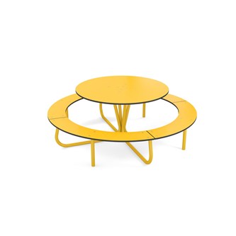 Rørvik piknikbord kompaktlaminat Ø120xh70 cm