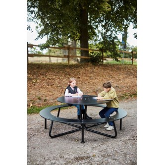 Piknikbord Rørvik kompaktlaminat Ø120xh70 cm