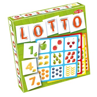 Lotto tall og frukt