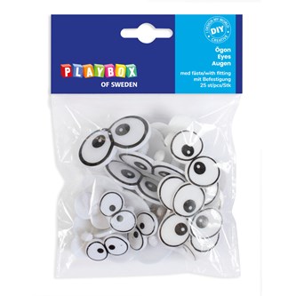 Plastøyne med feste