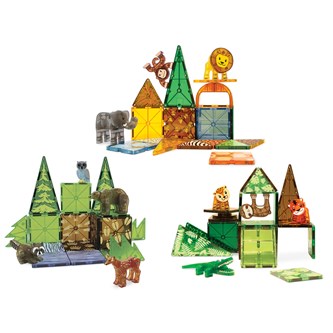 Magna-Tiles dyr 75 deler