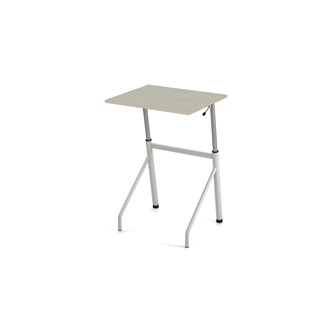 Bord Altudo akustikk linoleum 70x60 cm hvitt