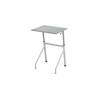 Bord Altudo akustikk linoleum 70x60 cm hvitt