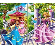 Rammepuslespill prinsesser 2 stk