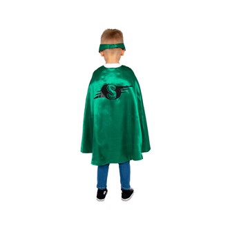 Utkledningskappe svart/grønn