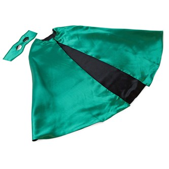 Utkledningskappe svart/grønn