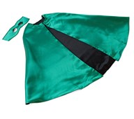 Utkledningskappe svart/grønn