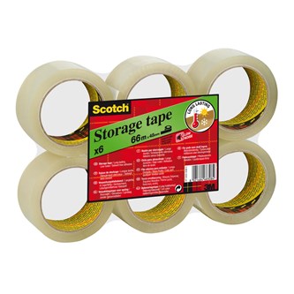 Pakketape 50 mm x 66 m 6 stk