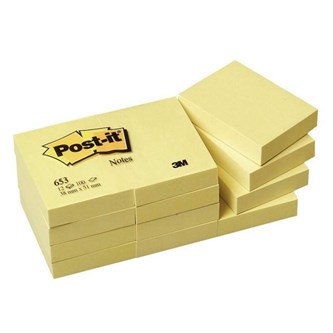 Post-it 38x51mm 12 stk