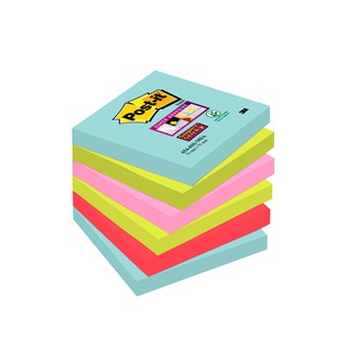 Post-it 76x76mm 4 blandede farger