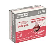 Stifter Rapid Red-Stripe 24/6 2000 stk