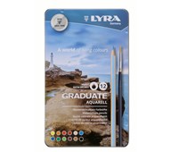 Akvarellfargeblyanter Lyra Graduate 12 stk