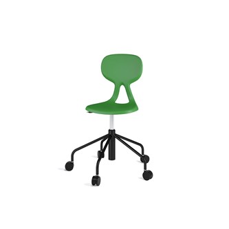 Stol Poly sh 46-57 cm høy 5-kryss hjul medium svart