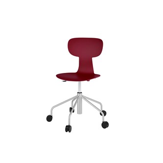 Stol Take sh 46-57 cm høy 5-kryss hjul large sølv