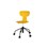 Stol Take sh 46-57 cm høy 5-kryss hjul large svart