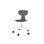 Stol Take sh 46-57 cm høy 5-kryss hjul large hvit