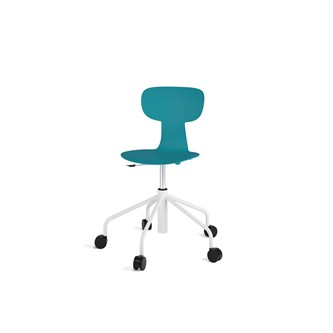 Stol Take sh 46-57 cm høy 5-kryss hjul medium hvit