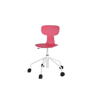 Stol Take sh 46-57 cm høy 5-kryss hjul medium hvit