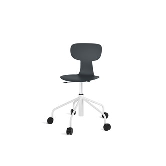 Stol Take sh 46-57 cm høy 5-kryss hjul medium hvit